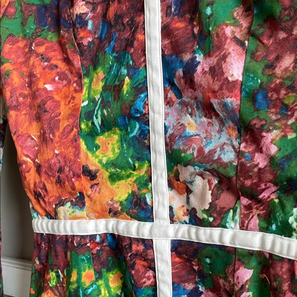 RARE-Casper and Pearl-Colorful Abstract Long Sleeve Dress - Picture 5 of 11